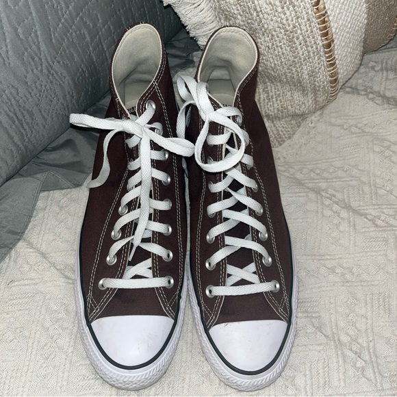 Converse Men's High-Top Sneakers - Dark Brown - Picture 2 of 8